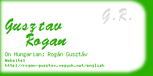 gusztav rogan business card